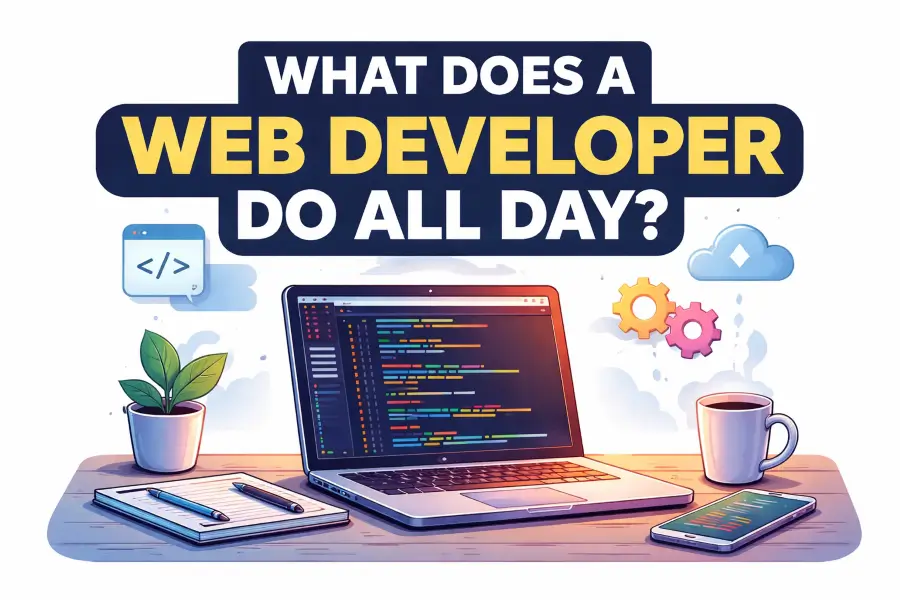 what does a web developer do all day