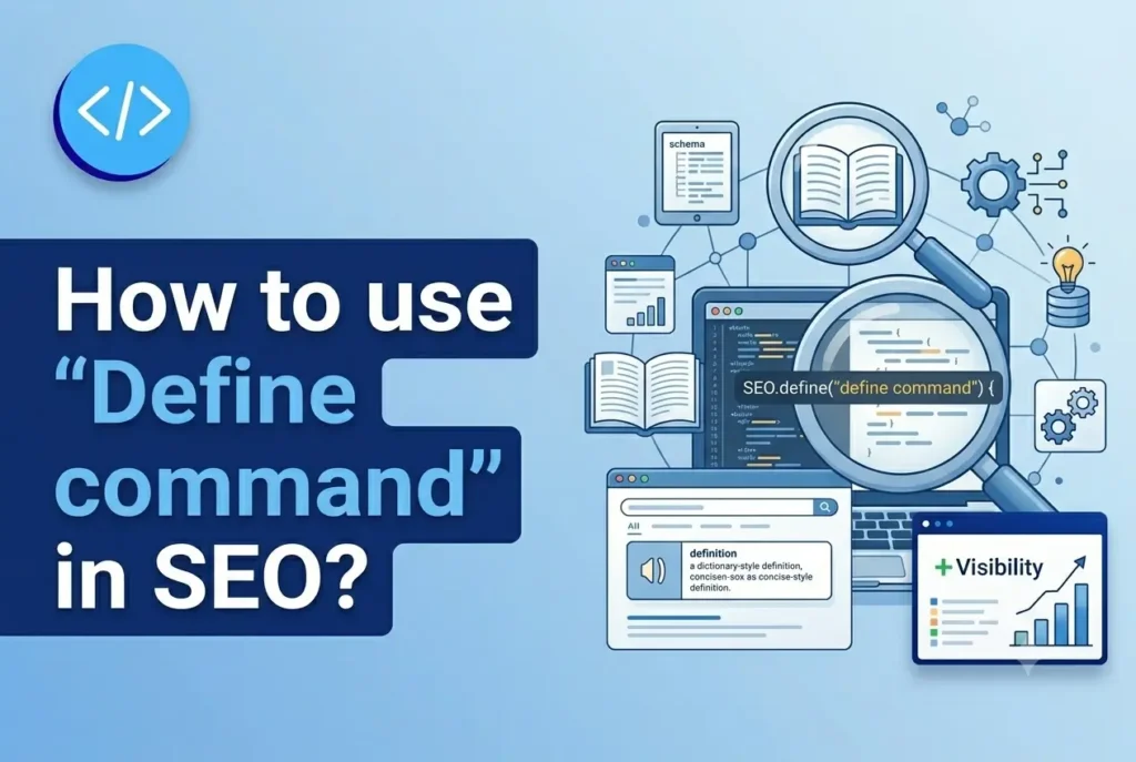 how to use define command in seo