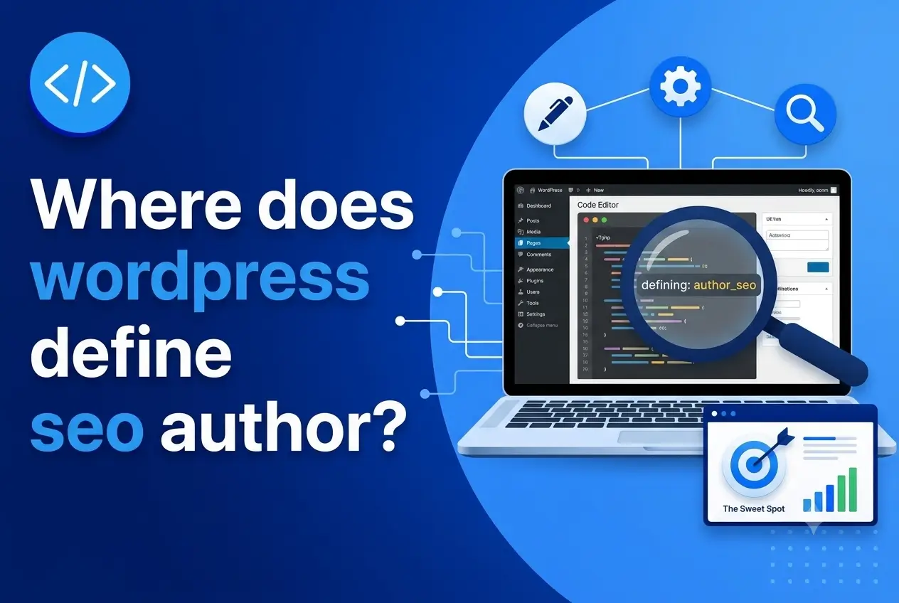 where does wordpress define seo author